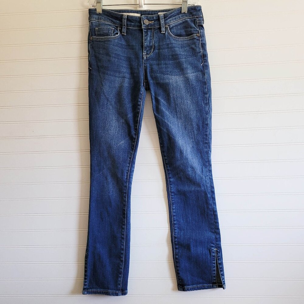 Pilcro Letterpress Jeans Womens Size 26 Blue STET Slim Cropped Ankle Medium Wash